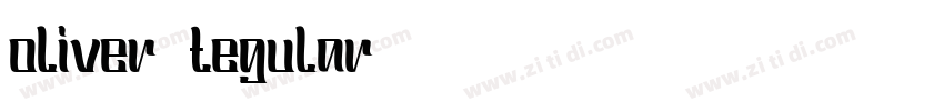 oliver tegular字体转换
